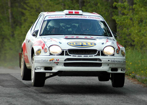 Kristian Poulsen og Ole Frederiksen var flvyende og vandt Dantherm Rally i Skive. (Foto: Morten Alstrup)
